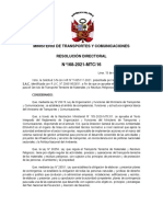 RD N°168-2021-Mtc-16 (R) PDF