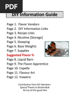 DIY Information Guide: Suggested Flavor %