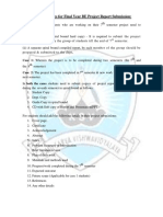 Guidelines For Final Year BE Project Report Submission