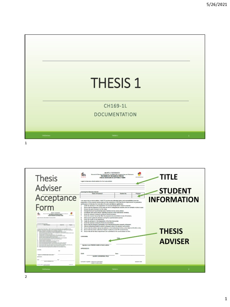 CH169-1L Thesis 1 Documentation 4Q2021 | PDF | Evaluation | Academia