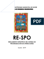 REGLAMENTO ESPECIFICO DEL SISTEMA DE PROGRAMACION DE OPERACIONES (Vigente)