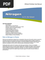 Role of Nitrogen in Plants: Section Contents