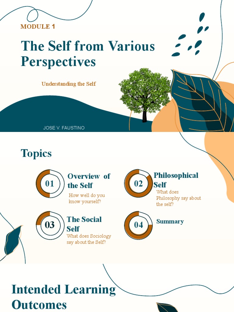 Understanding the Self: Module 1 Overview | PDF | Philosophy Of Self | Mind