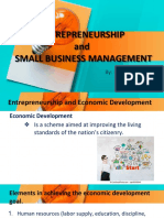 Entrepreneurship and Small Business Management: By: Novelyn Baldemor Subject Teacher