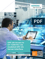 OPC UA Access To S7-1200 PLC Via Modeled OPC UA Server Interface