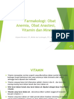 Materi Anemia, Obat Anastesi, Vitamin Dan Mineral - Part 3 - New