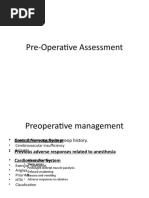 Pre Operative Assessment