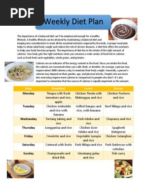 Diet plan