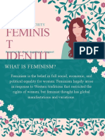 Gende R and Soci Ety: Feminis T Identit Y