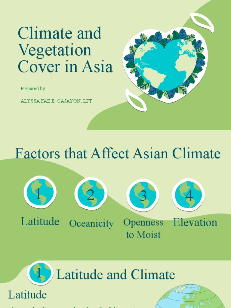 G7 Q1 L3 Cilmate and Vegetation Cover in Asia | PDF | Climate | Tropics