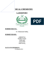 Physical Chemistry: Submitted To