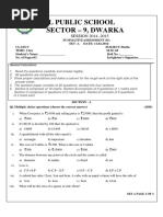 CLASS 5 Math Sample Paper Annual Exam 2022-23 | PDF | Length | Volume