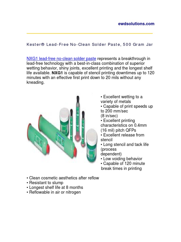 KesterSAC305NXG1 500G | PDF