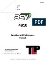 Asv 4810 Operations and Maintenance Manual