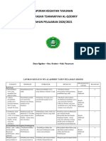 Laporan Kegiatan Tahunan Madrasah Tsanawiyah Al-Qodiriy TAHUN PELAJARAN 2020/2021