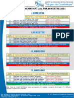 Calendarización Virtual 2021