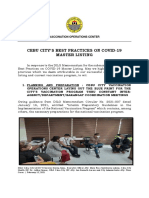 Cebu City Best Practices COVID 19 Master Listing