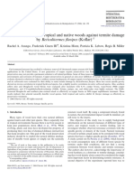 Natural Durability of Tropical and Native Woods Against Termite Damage by Reticulitermes Flavipes (Kollar)