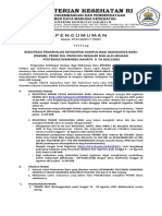 Pengumuman Registrasi PKKMB Prodi D3
