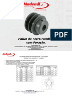 Polias de Ferro Fundido Com Furação