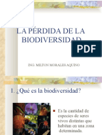 Perdida de La Biodiversidad