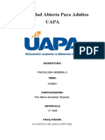 UPA Psicologia General II Tarea 1