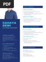 Blue and White Modern Photo Engineering Resume