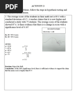 Inferential Statistics Exercise