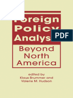 Klaus Brummer, Valerie M. Hudson - Foreign Policy Analysis Beyond North America (2015, Lynne Rienner Publishers, Inc.)