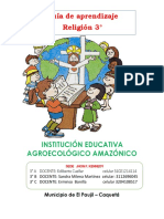 GUIA DE APRENDIZAJE RELIGIÓN 3° PRIMER PERIODO