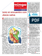 Solo El Encuentro Con Jesús Salva: Editorial
