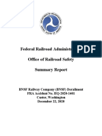 Federal Railroad Administration Report On Custer, Washington, Train Derailment