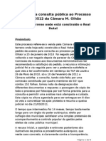 RELATÓRIO, Proc Ad. CMO 030512
