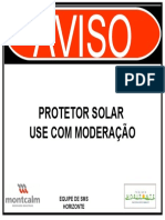 PLCAS DE PROTETOR SOLAR