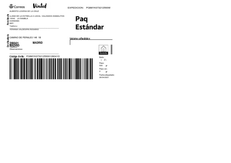 Bordereau Vinted 1767560740 PDF