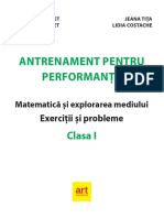 Matematica Si Explorarea Mediului. Antrenament Pentru Performanta - Clasa 1 - Daniela Berechet
