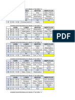 Horario Seccion Docente