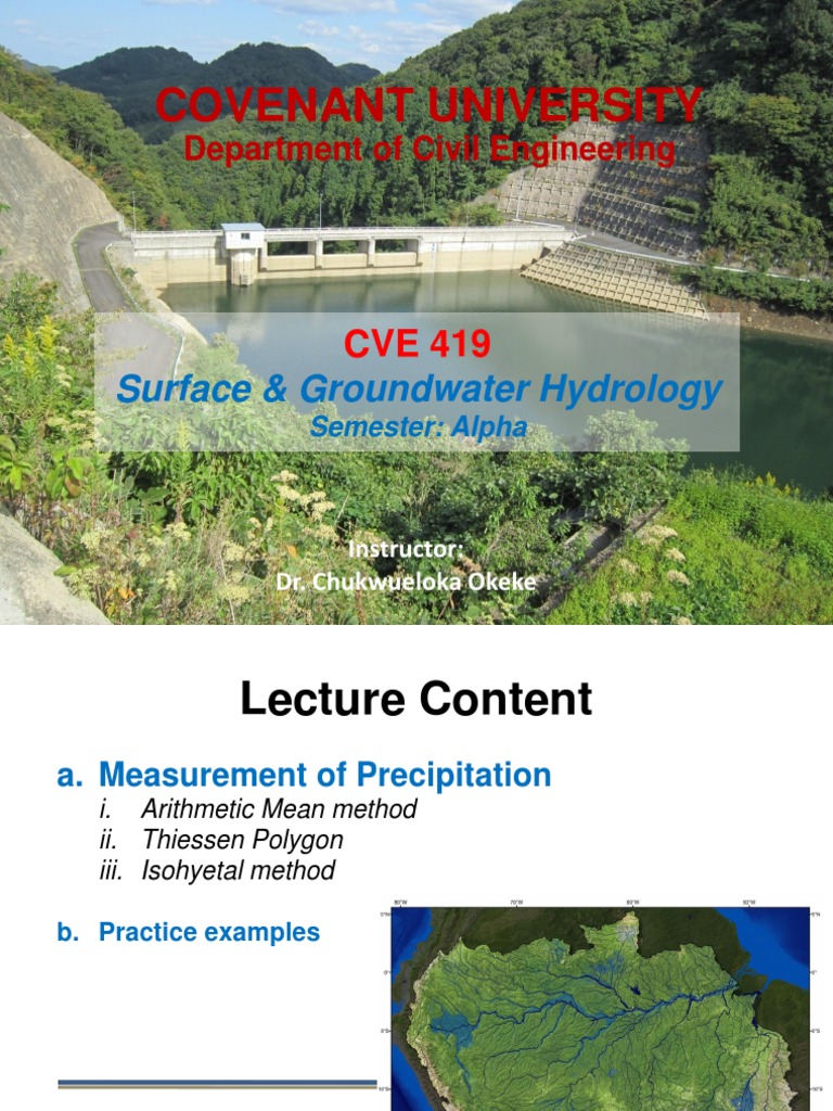 Covenant Calculation Worksheet Guide | PDF | Drainage Basin | Contour Line