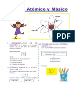 Número Atómico y Másico: I. Representación DE UN Núclido Iii. Número de Masa O Número Másico (A)