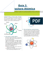 Guía Estructura Atómica: Núcleo, Electrones y Partículas Fundamentales