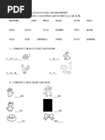 Actividades de Alfabetización 02