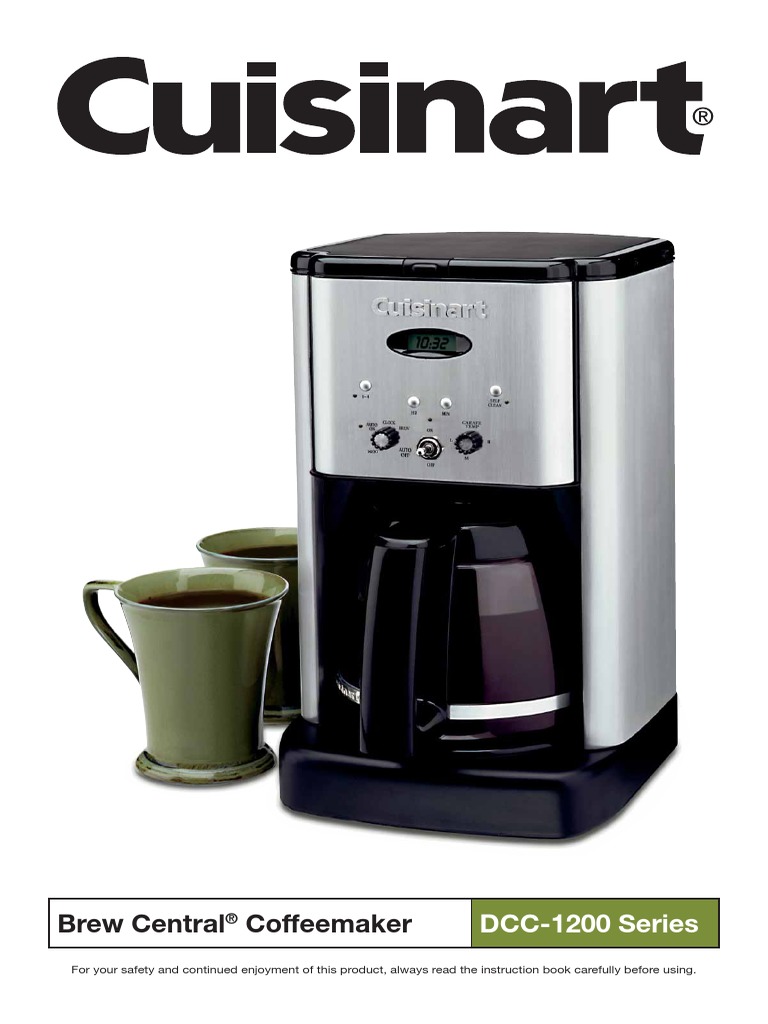Cuisinart DCC 1200 PDF Coffee