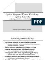 Optical Rings and Hybrid Mesh Rings Optical Networks