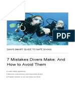 DAN 7 Mistakes Divers Make