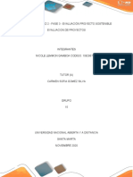 Unidad 2 - Fase 3 - Evaluación Proyecto Sostenible