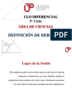 Semana 8 Sesión 1 - Definición de Derivada