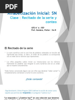 Recitado de La Serie y Conteo