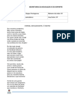 EnsFun 8ºano - Língua Portuguesa - Lista de Exercicio Aula08