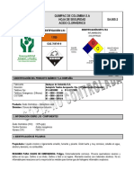 Hoja de Seguridad Acido Clorihidrico