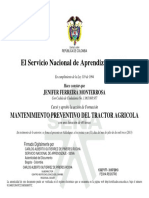 El Servicio Nacional de Aprendizaje SENA: Mantenimiento Preventivo Del Tractor Agricola